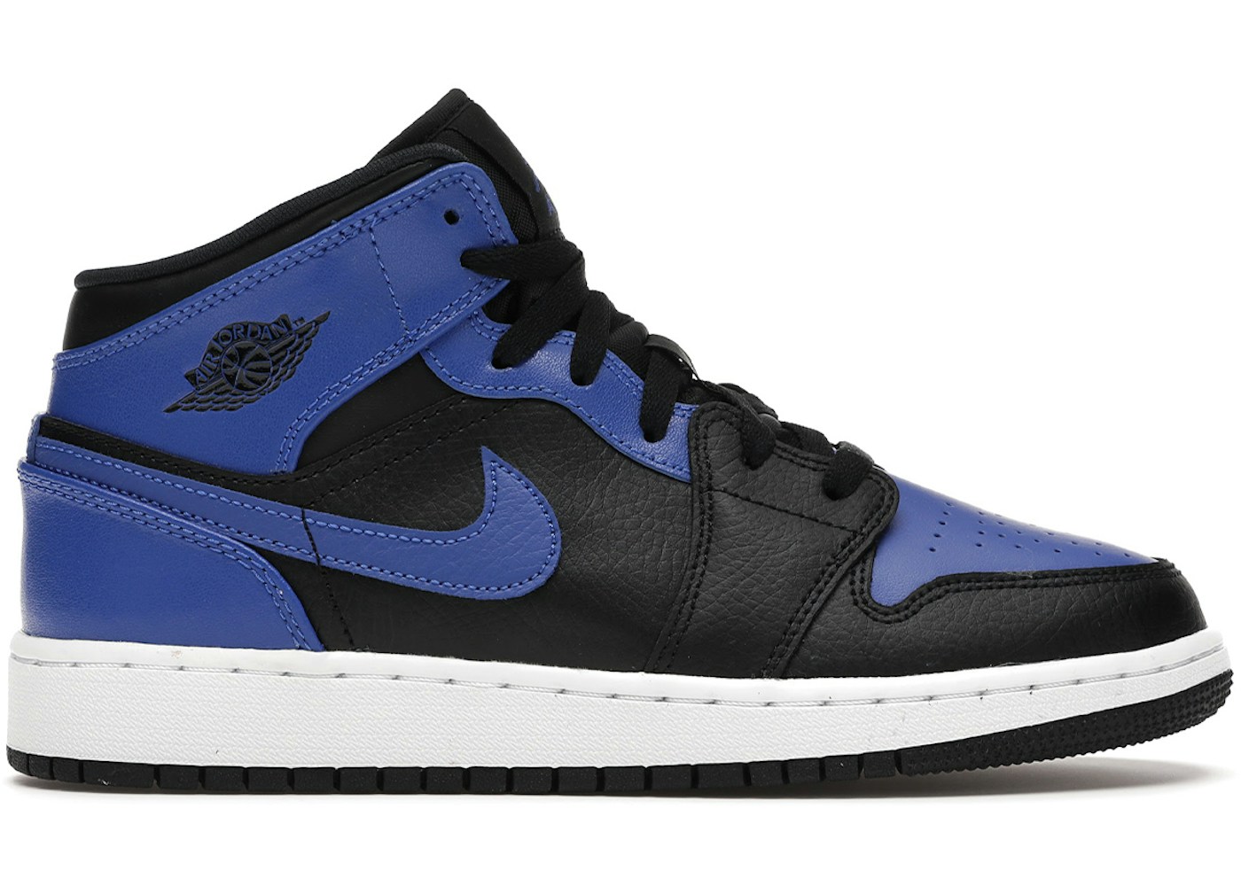 Jordan 1 Mid Hyper Royal Gs 077 Jordan 1 Mid Hyper Royal Gs 077