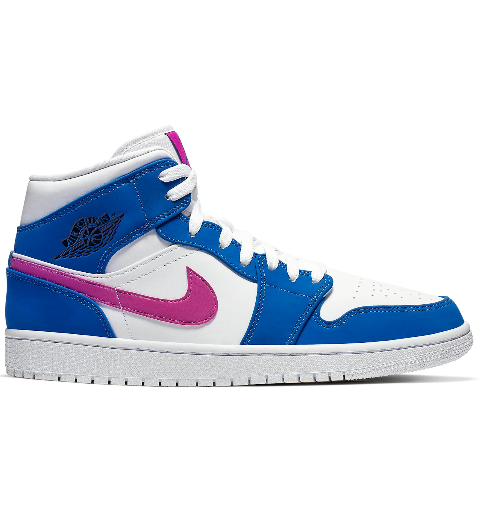 Jordan 1 Mid Hyper Royal Hyper Violet Men s 554724 451 US