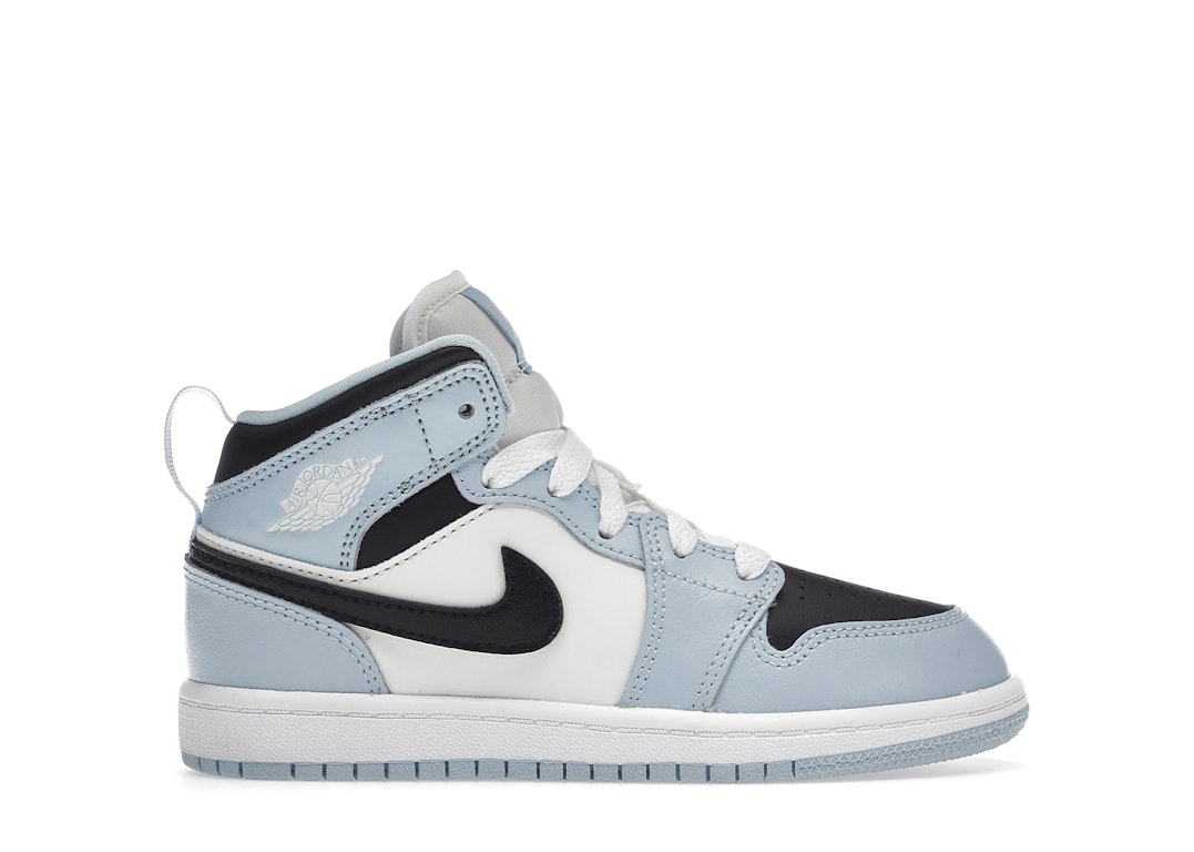 Pre-owned Jordan 1 Mid Ice Blue (2022) (ps) In Ice Blue/black/sail