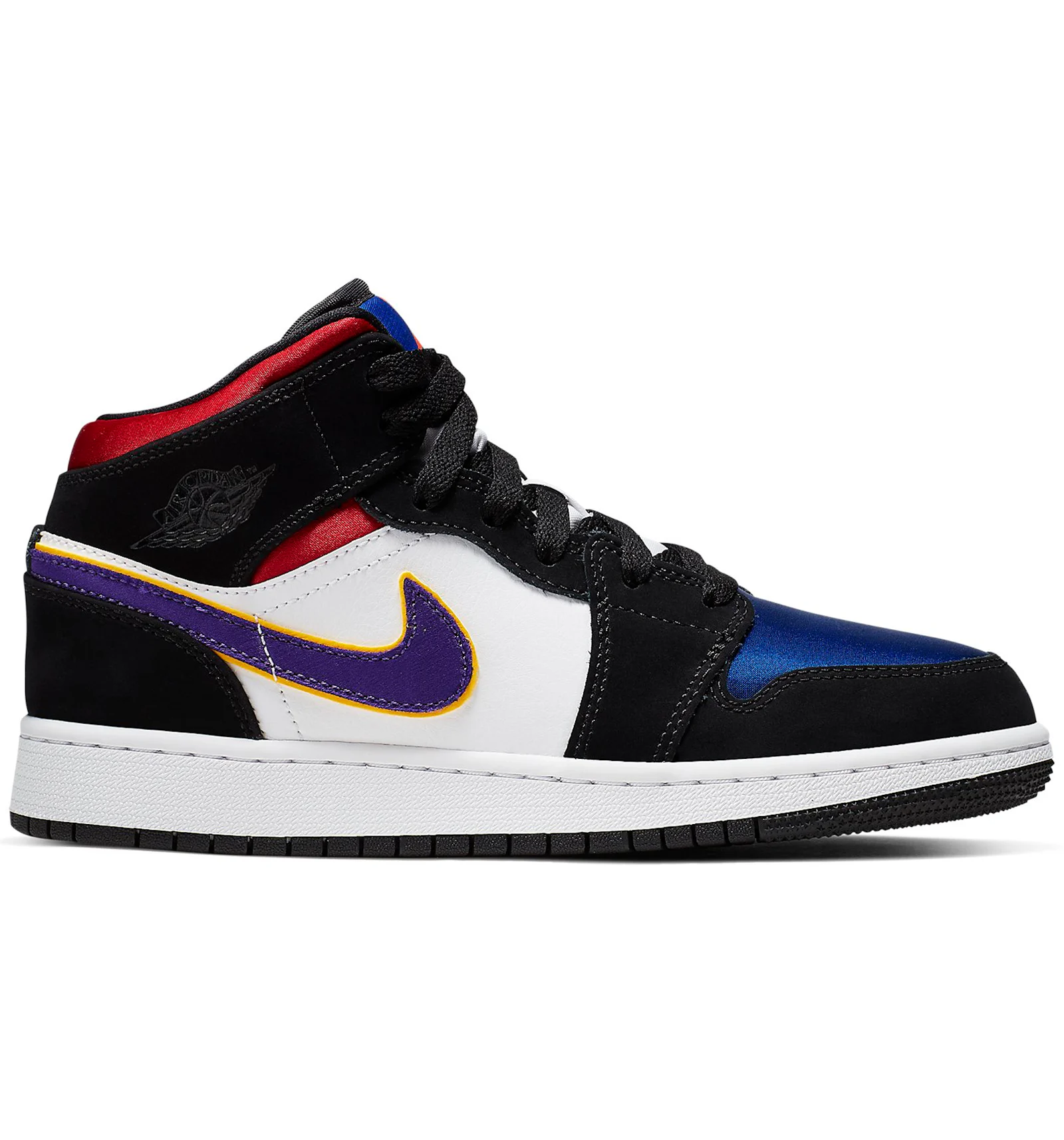 Jordan 1 Mid Lakers Top 3 GS Kids BQ6931 005 US