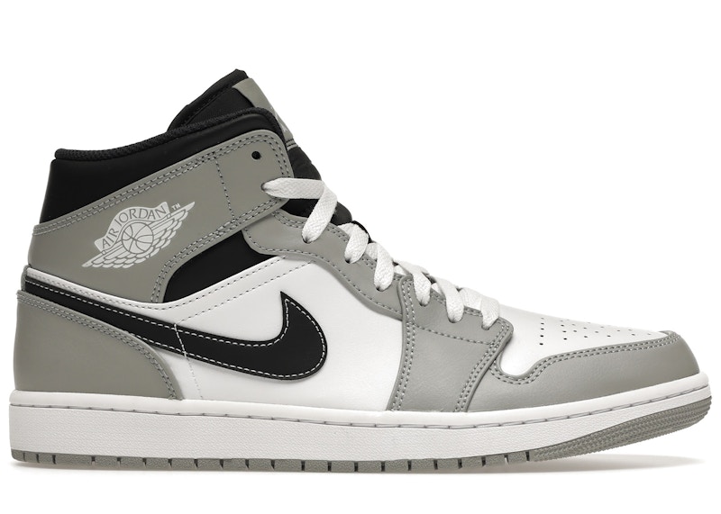 Jordan 1 Mid Light Smoke Grey Anthracite Men's - 554724-078 - US