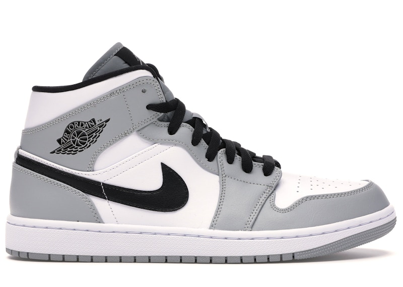 Jordan 1 Mid Light Smoke Grey - 554724 