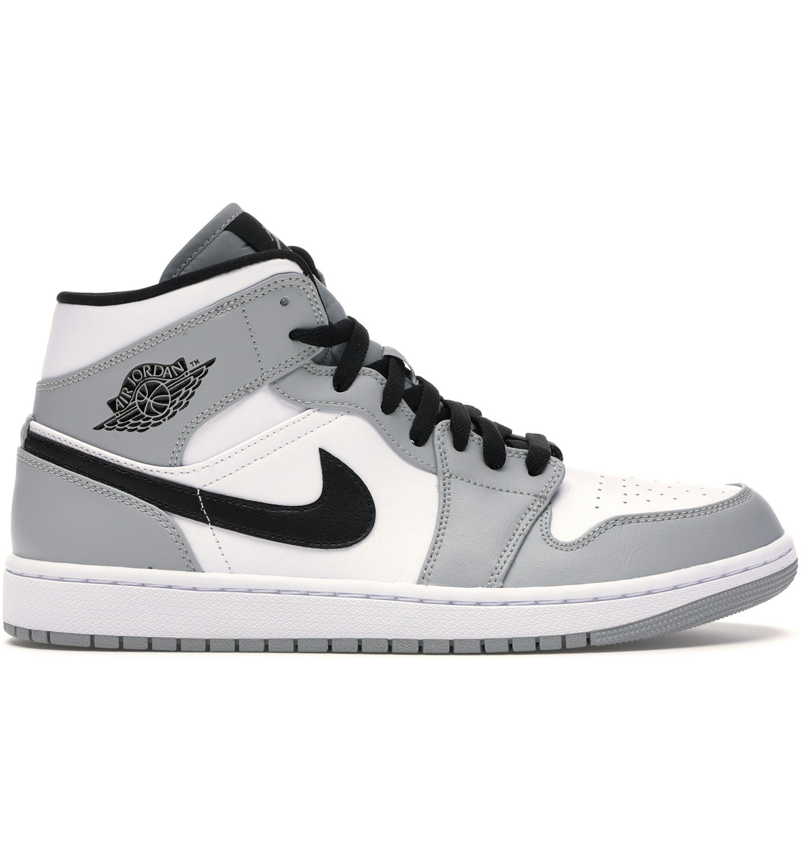 Jordan 1 Mid Light Smoke Grey Hombre - 554724-092 - MX 1 mid jordan