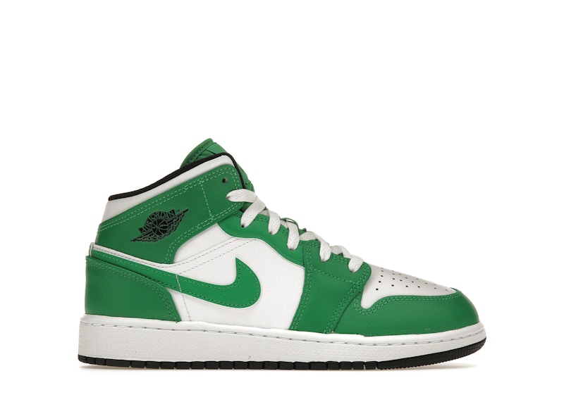 Jordan 1 Mid Lucky Green (GS) Kids' - DQ8423-301 - US