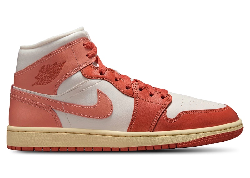 ◆Nike◆ Air Jordan 1 Mid Women's Shoes BQ6472-180 Jordan 1 Mid Madder Root (Women's) - BQ6472-180 - US
