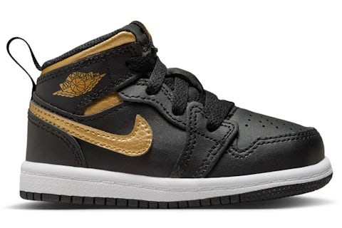 Jordan Mid Metallic Dorado Negro (para niños) DQ8425-071 MX