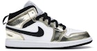 Jordan 1 Mid Metallic Gold Black White (PS)