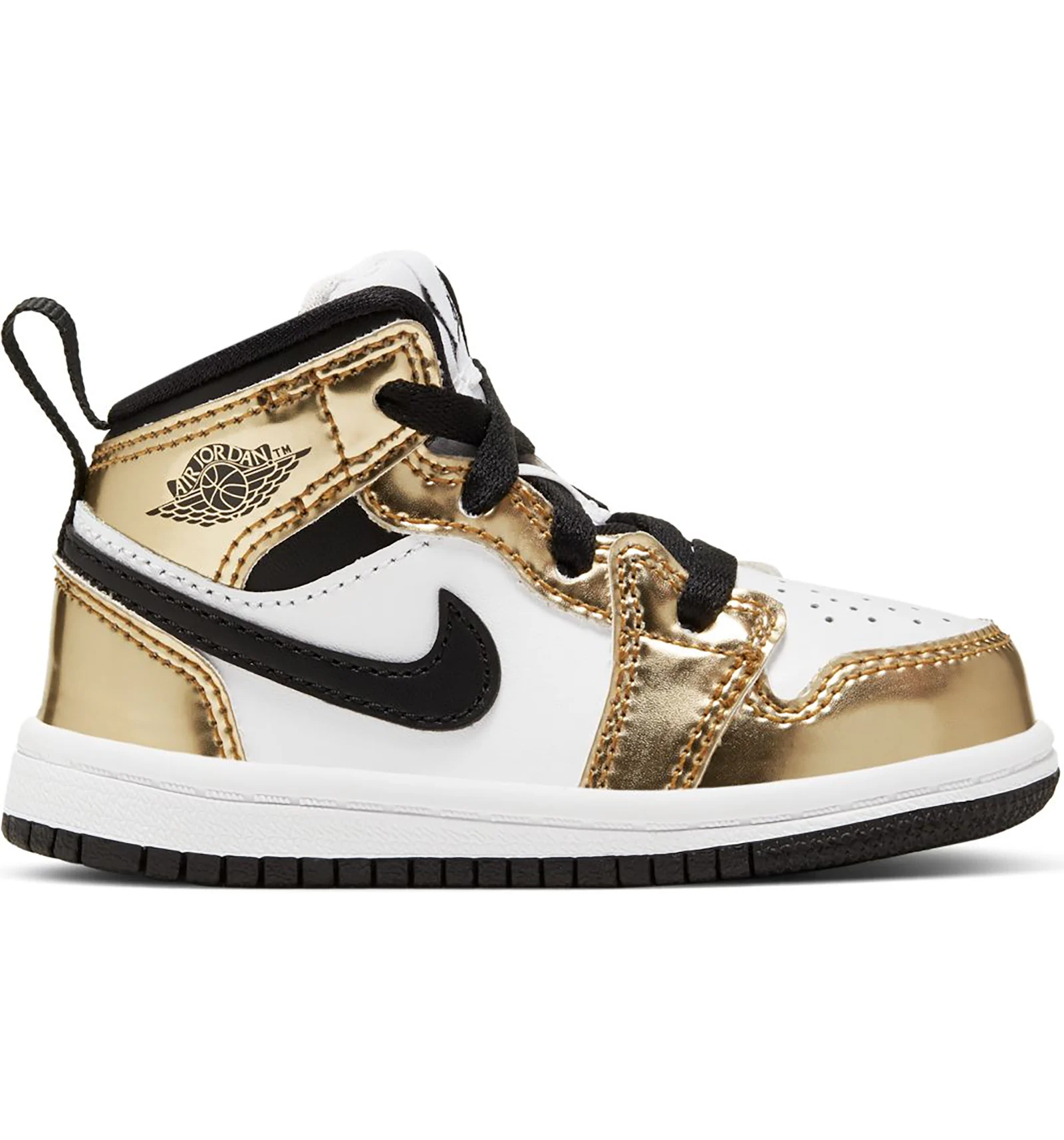 White jordans sale with gold trim