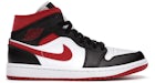 Jordan 1 Mid Gym en rojo, negro y blanco