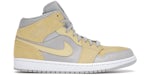 Jordan 1 Mid Textures Mixtes Jaune