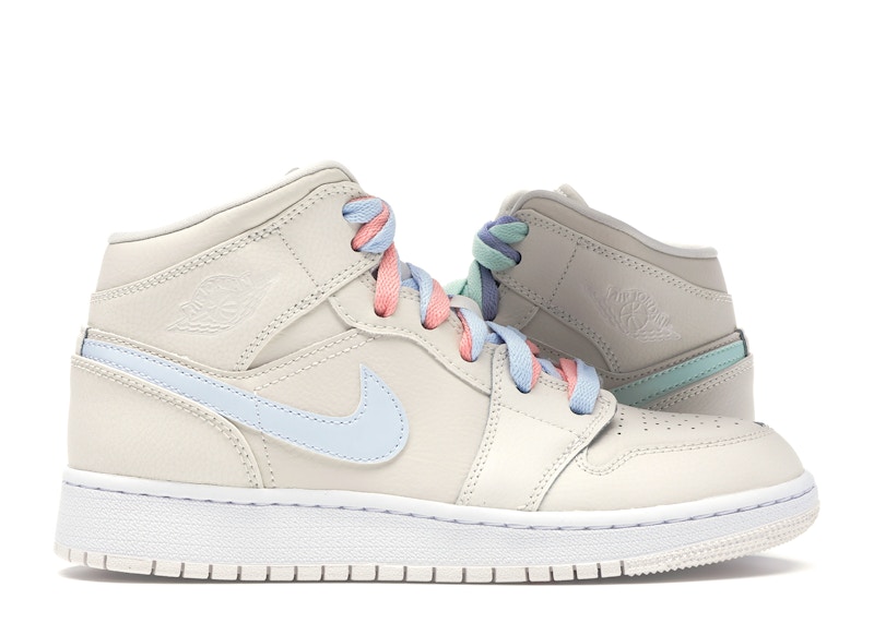 Jordan 1 Mid Multi-Color Swoosh Phantom (GS)