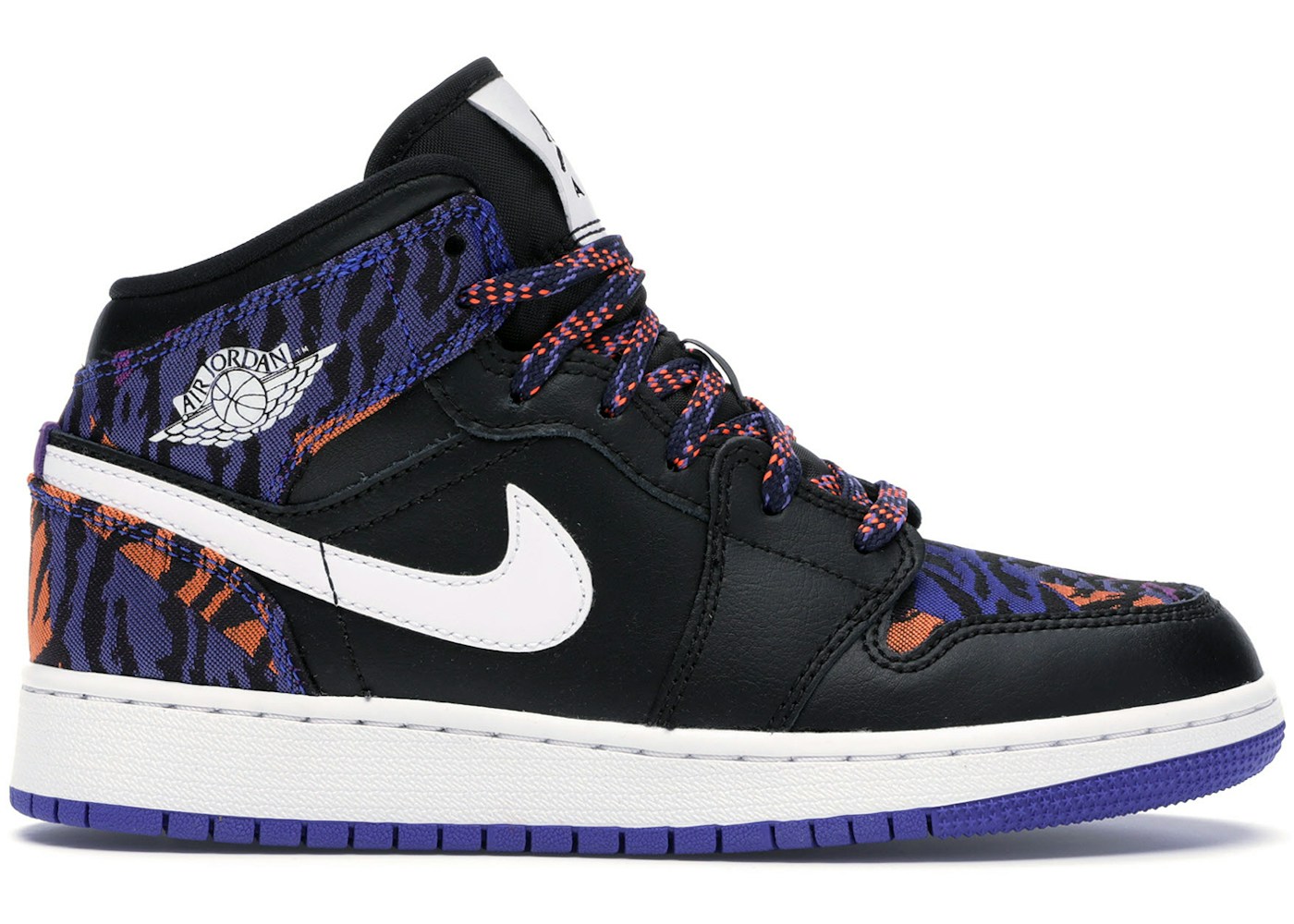 Jordan 1 Mid Multi-Color Tiger Stripe (GS) - AV5174-005