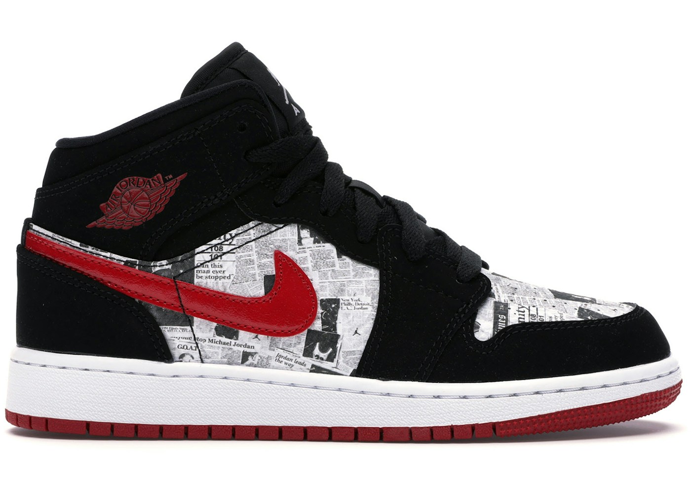 Jordan 1 Mid Newspaper Air Times (GS) BQ6931061