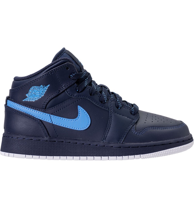 Jordan 1 Mid Obsidian University Blue GS 554725 415 GB