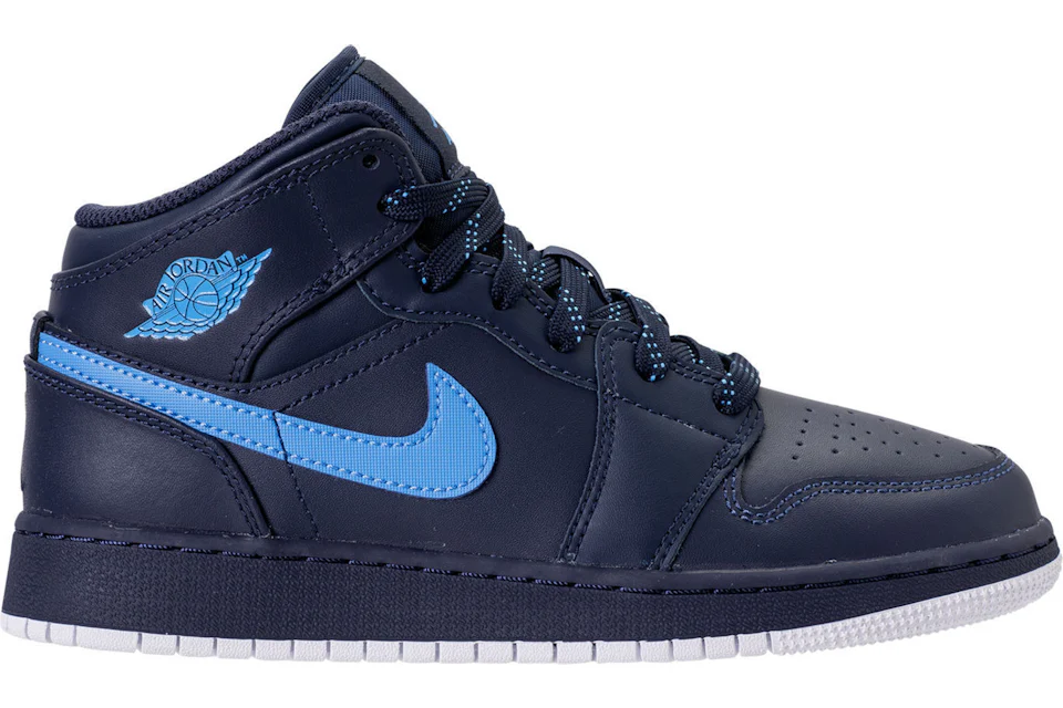 Jordan 1 Mid Obsidian University Blue GS Kids 554725 415 GB