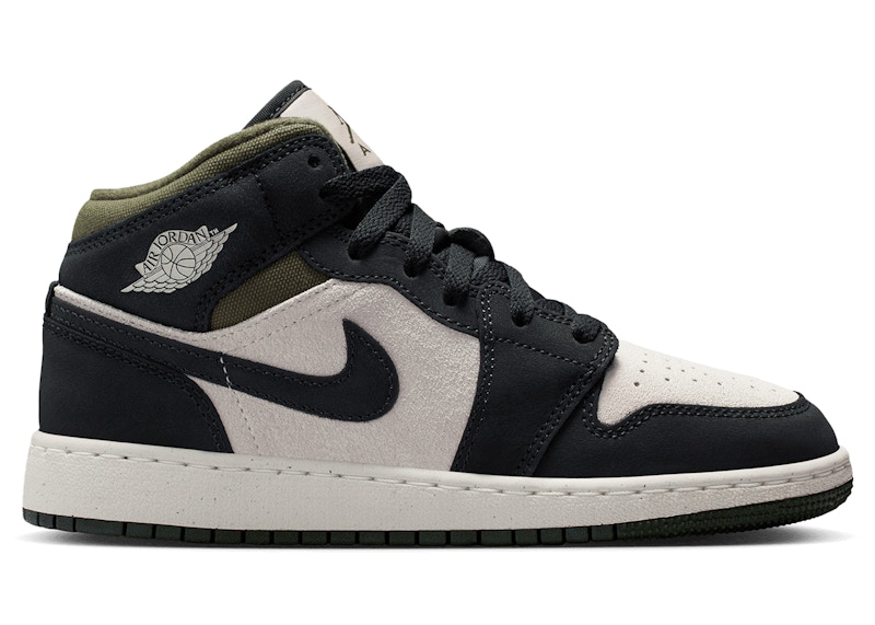 Air Jordan 1 Mid オリーブ/ブラック Jordan 1 Mid Black White Olive Men's - DQ8426-092 - US