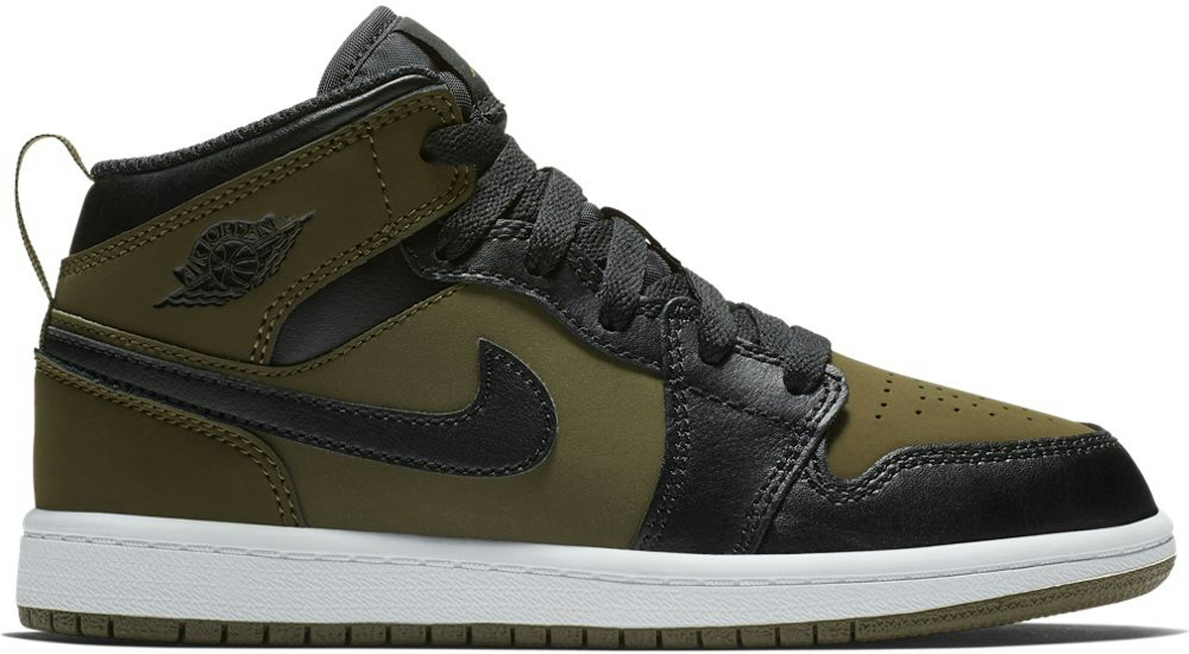 Jordan 1 Mid Olive Canvas (PS) - 640734-301