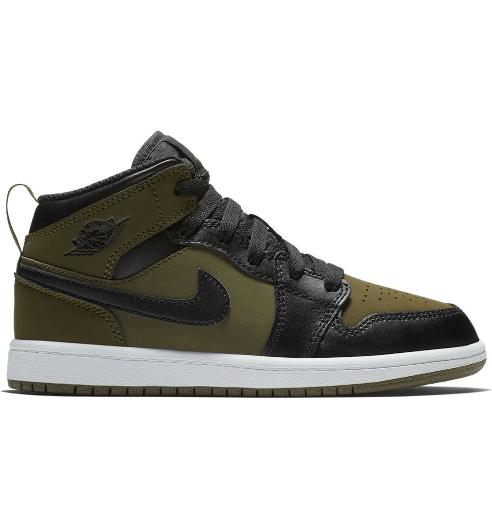 Jordan mid top 1 olive