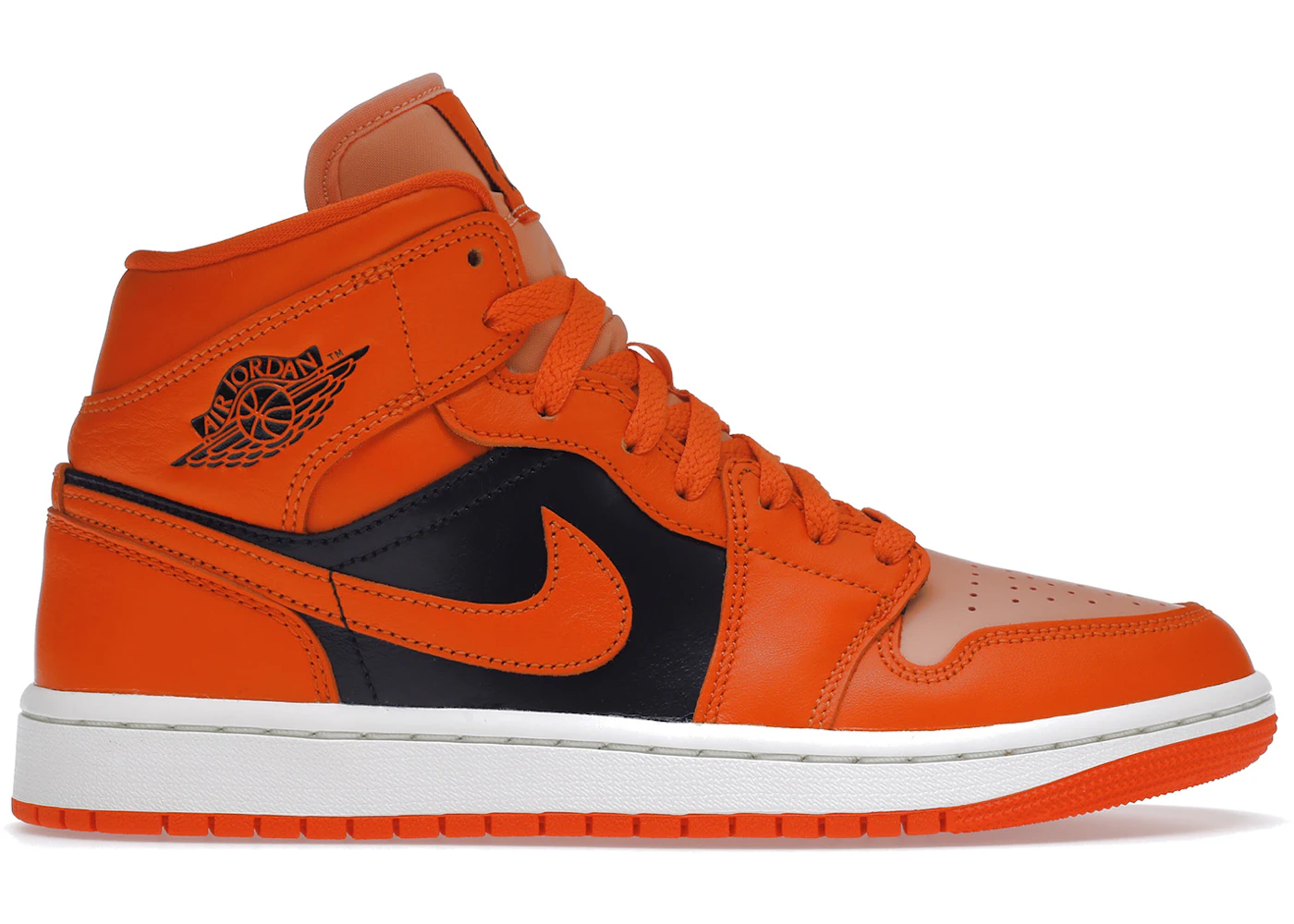 Jordan aj1 mid orange Clearance