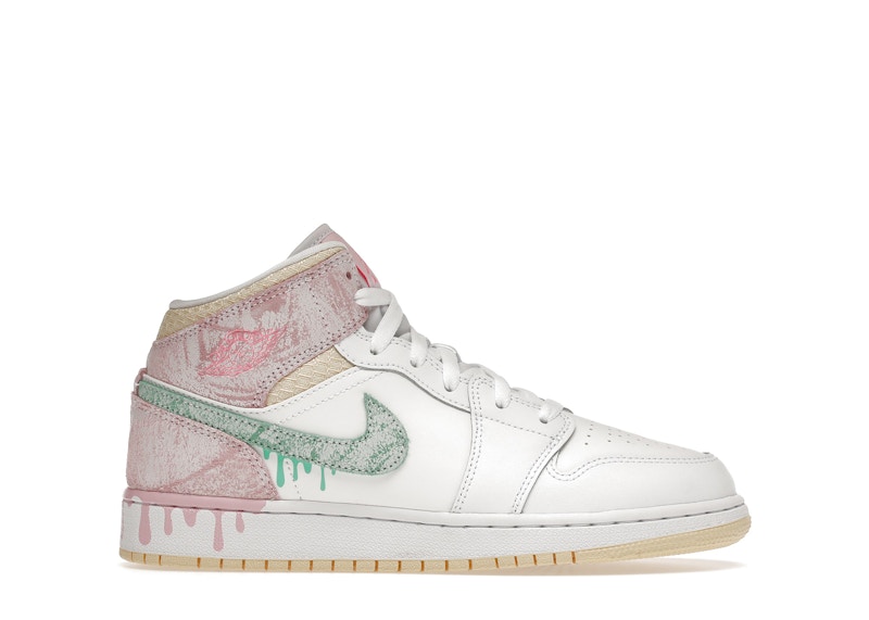 NIKE AIR JORDAN 1 MID GS “PAINT DRIP“