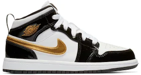 Jordan 1 black metallic 2025 gold white