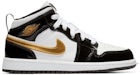 Jordan 1 Mid Patent Black White Gold (PS)