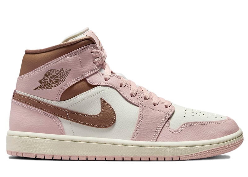 Jordan 1 Mid Rosa Oxford Marron Femenino BQ6472 620 MX