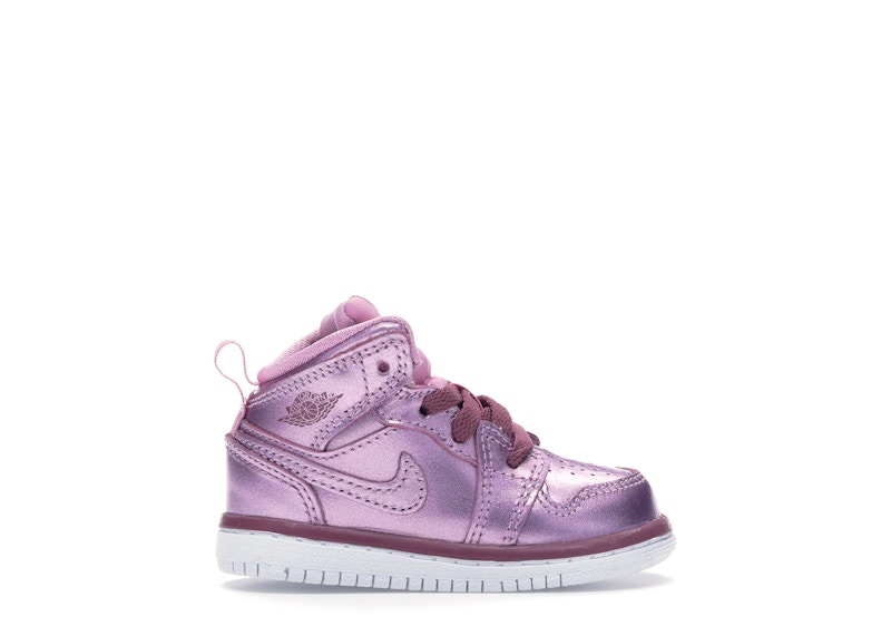 Jordan 1 Mid Pink Rise (TD) Toddler - AV5172-640 - US