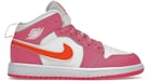 Jordan 1 Mid Pinksicle Safety Anaranjado (para preescolares)