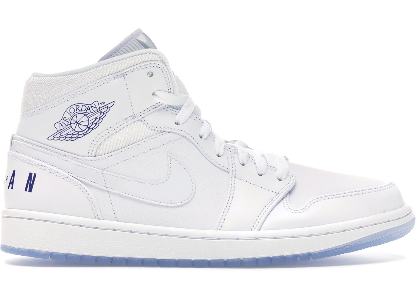 Jordan 1 Mid Pure White Men's - BQ6578-100 - US