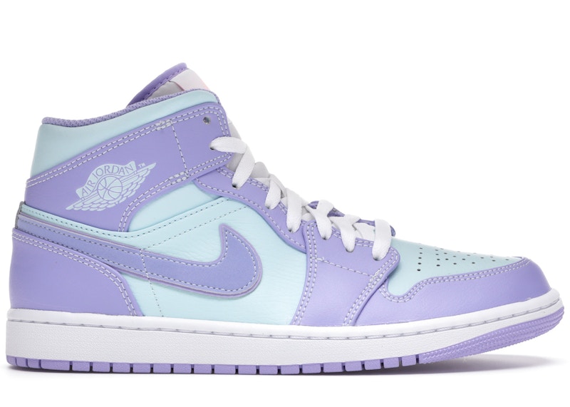 Jordan 1 Mid Purple Aqua Men's - 554724-500 - GB