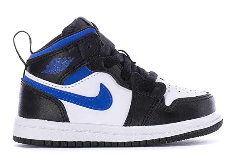 Air jordan 1 mid white hot sale racer blue