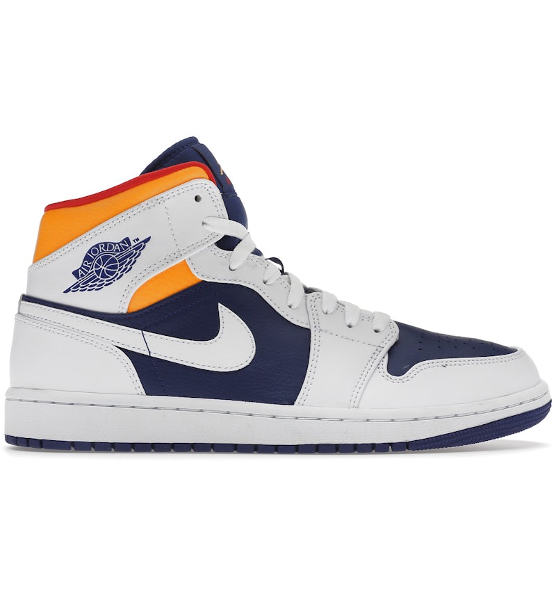 Jordan Mid Royal Blue Laser Orange Men's 554724-131 US
