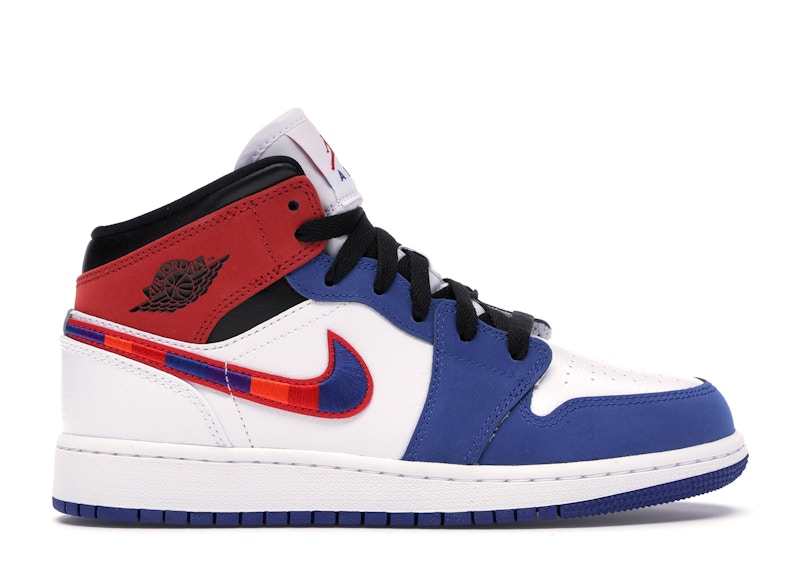 blue red jordan 1