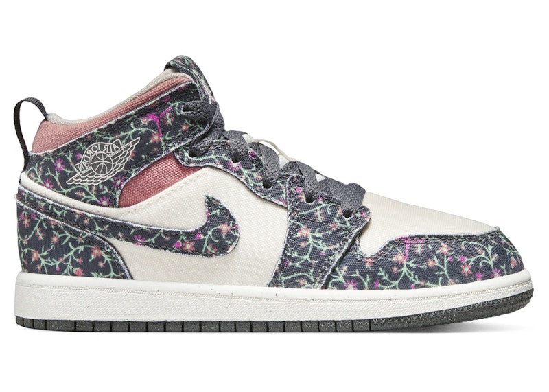Pre-owned Jordan 1 Mid Se Sneakers In Anthracite/sail/red Stardust In Multi