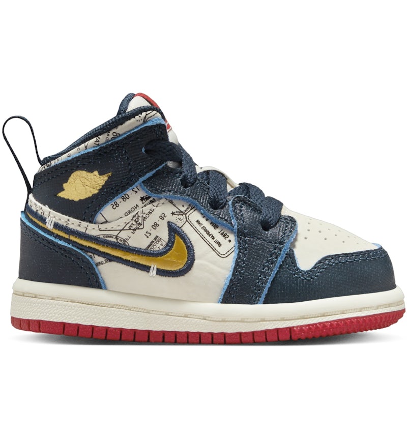 Midnight Navy Air Jordans Mid Se Midnight Navy Blue And Red Air