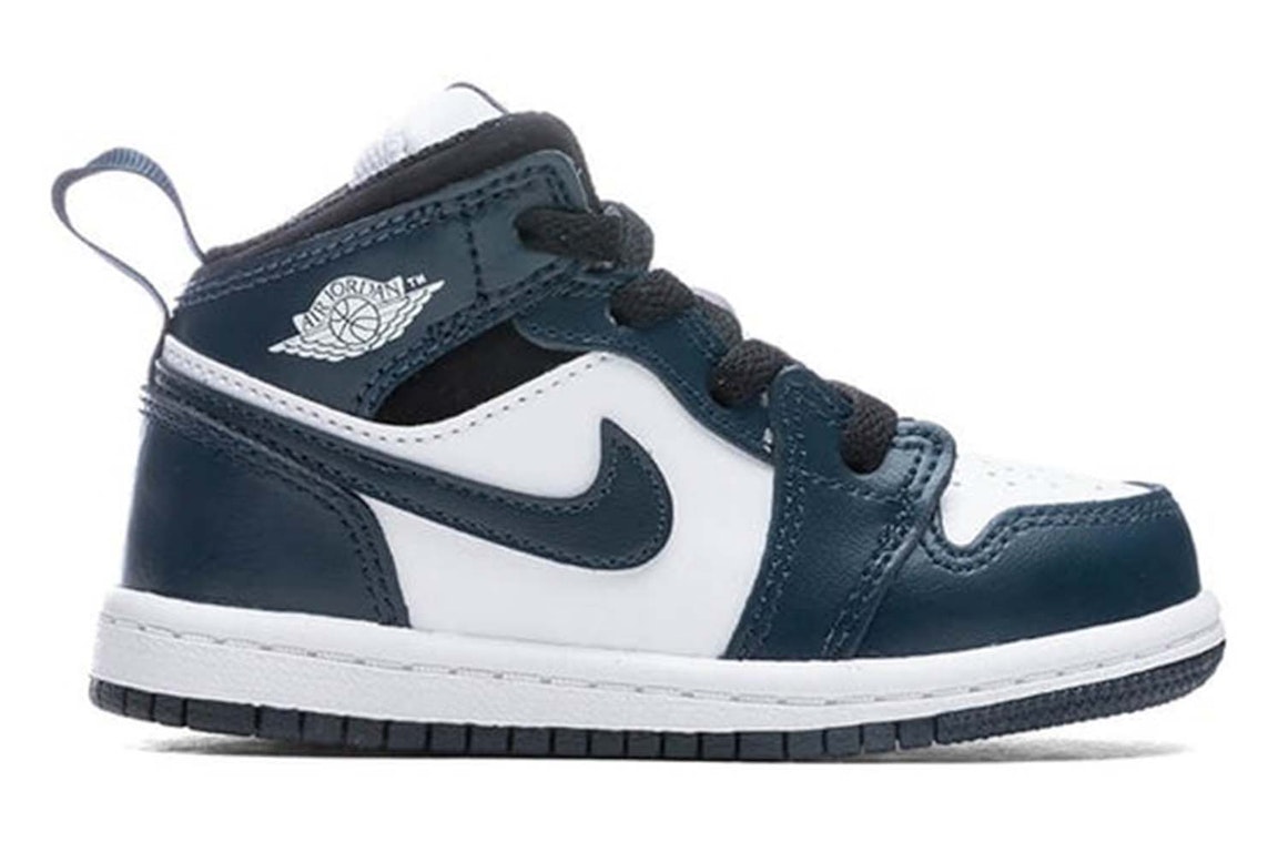 Pre-owned Jordan 1 Mid Armory Navy (td) In Armory Navy/black/white
