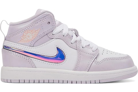 Jordan Mid SE Barely Grape Iridescent Swoosh (PS) IM4420-500 US