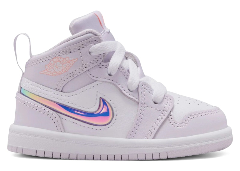 air jordan 1 womens mid iridescent trim