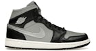 Jordan 1 Mid SE Black Metallic Silver (Women's)