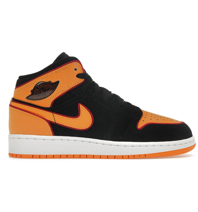 Jordan Mid SE Black Vivid Orange (GS) FJ4924-008 US