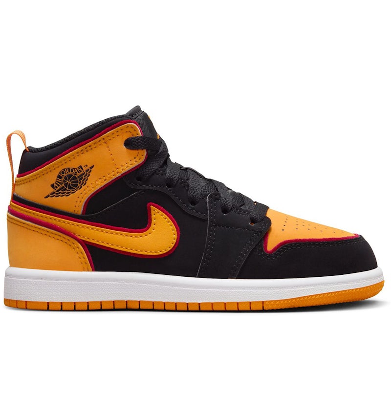 Jordan Mid SE Black Vivid Orange (PS) FJ4925-008 US