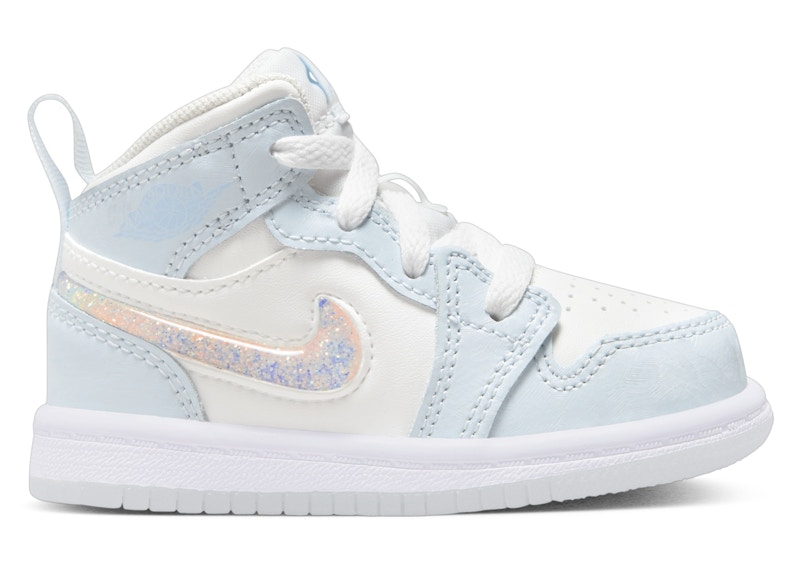 国内配送 NIKE AIR JORDAN 1 MID SE WHITE/S.GLASS-G.BLUE-G.ICE Nike Air Jordan 1 Mid SE White Sea Glass Glacier Blue Guava