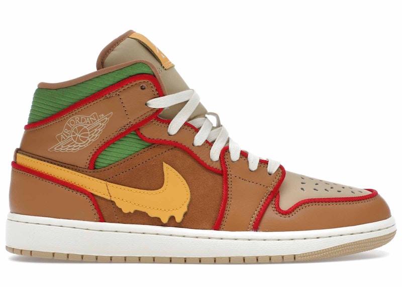 NIKE ☆ Air Jordan 1 Mid SE 'Cheeseburger' Jordan 1 Mid SE Cheeseburger Men's - IB7403-224 - US