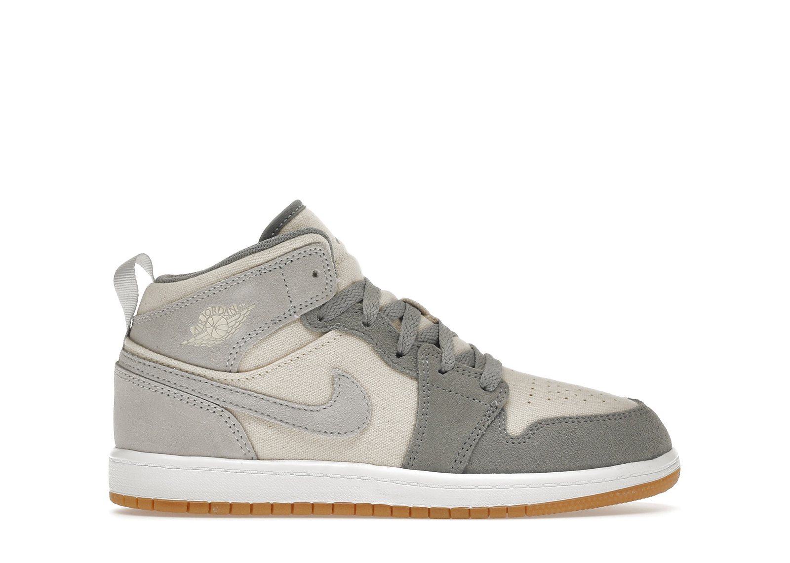 Jordan 1 Mid SE Coconut Milk Particle Grey (PS) キッズ - DN4345 ...