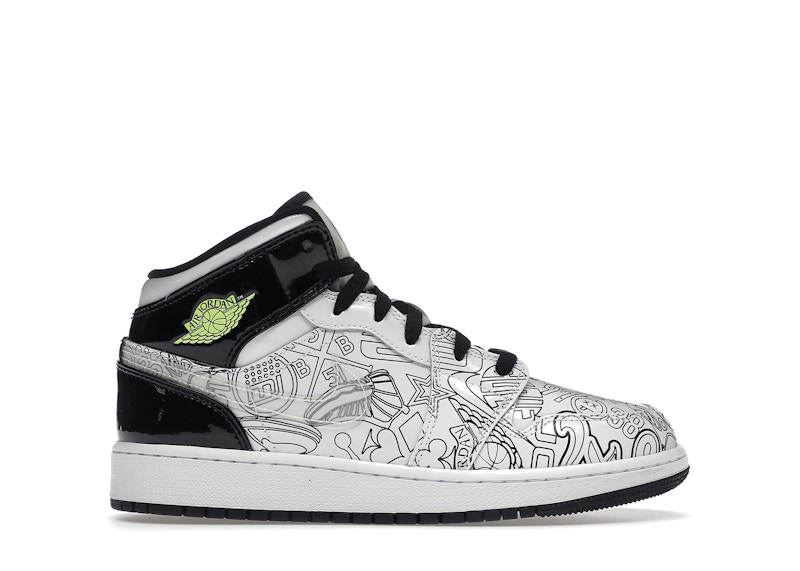 Jordan 1 Mid SE DIY (GS) Kids' - DC4099-100 - US