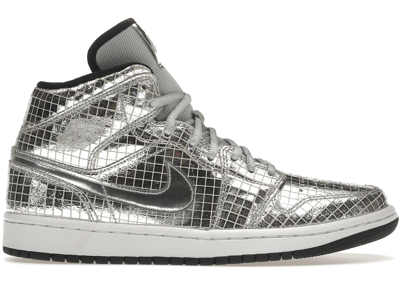 Nike air jordan 1 mid metallic silver Clearance