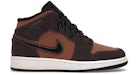 Jordan 1 Mid SE Dark Chocolate (para escolares)