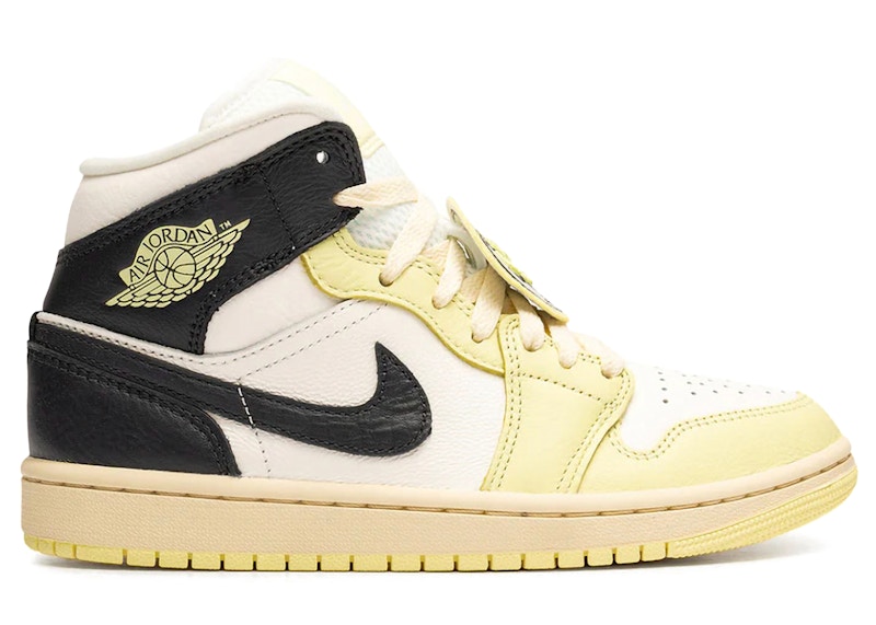 Pre-owned Jordan 1 Mid Se Fall League (women's) Sneakers In Sail/luminous Green/anthracite