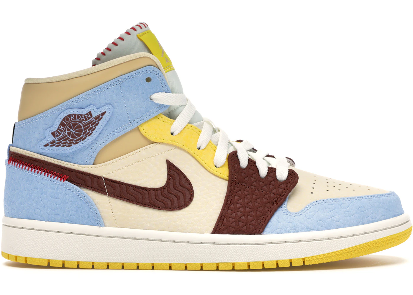 Jordan Mid SE Fearless Maison Chateau Rouge Men's CU2803-200 US